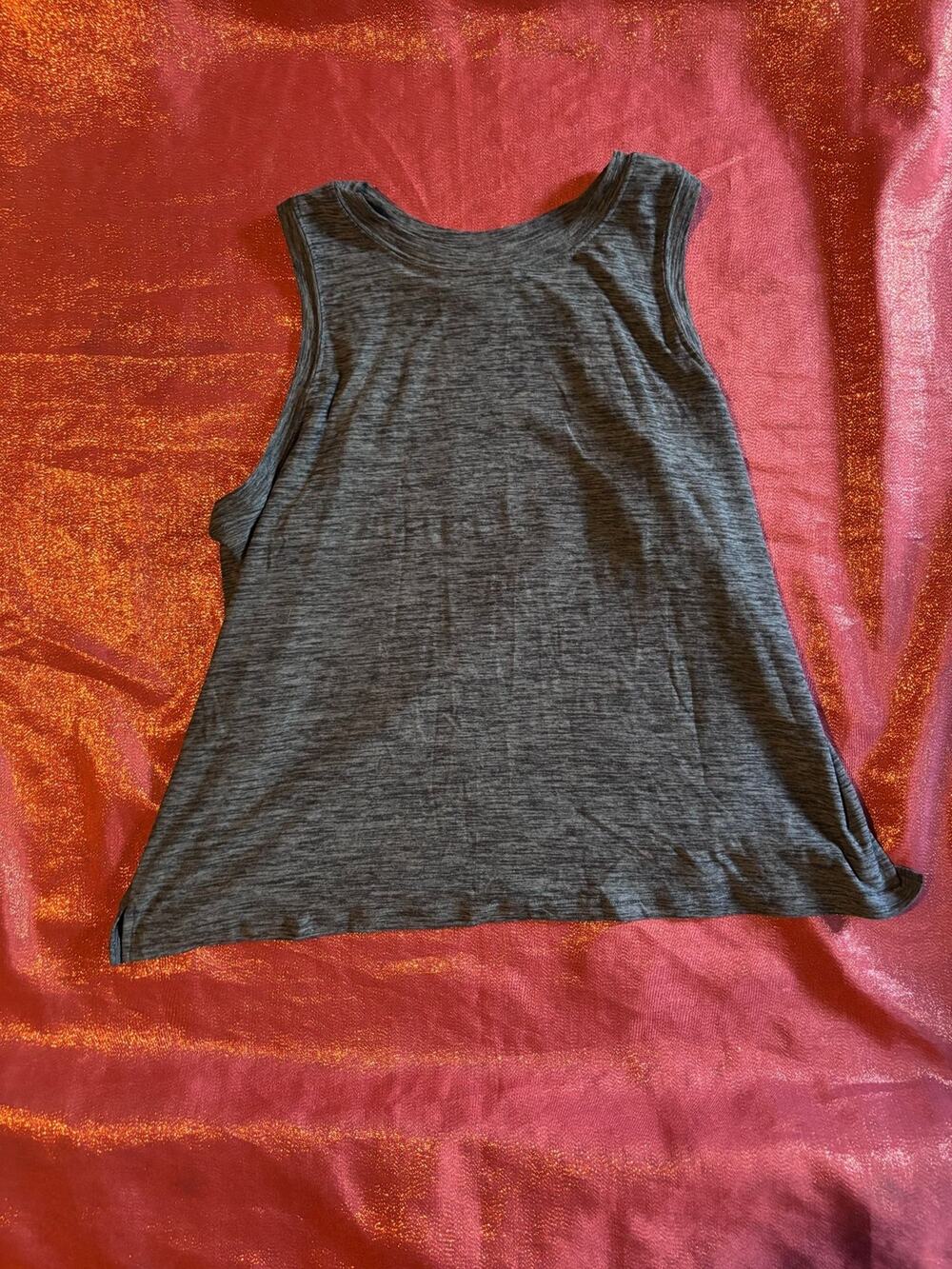 Kyodan Tank Top Womens M Heather Gray Athletic Sleeveless Stretch Casual Top